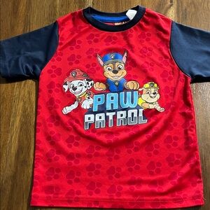 Paw Patrol Red and Navy Kids T-Shirt